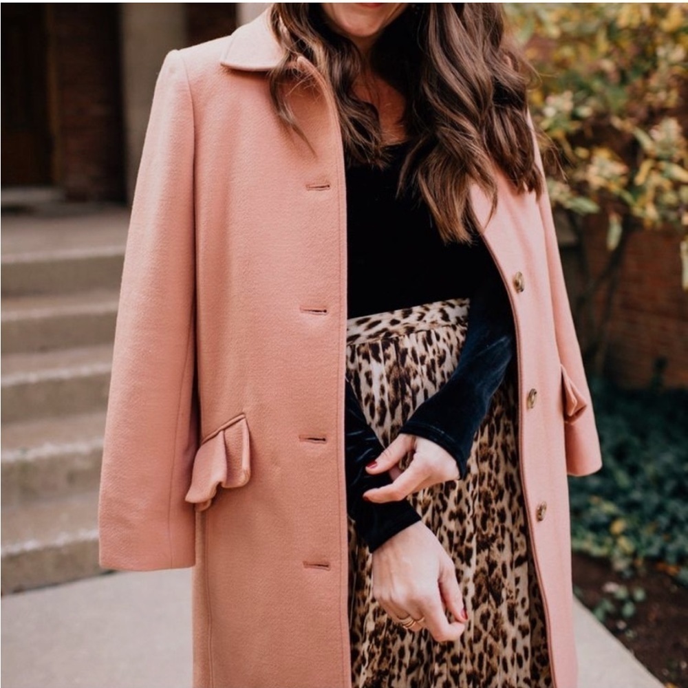 J. Crew Pink Coat in excellent condition 💝 - Picture 4 of 13